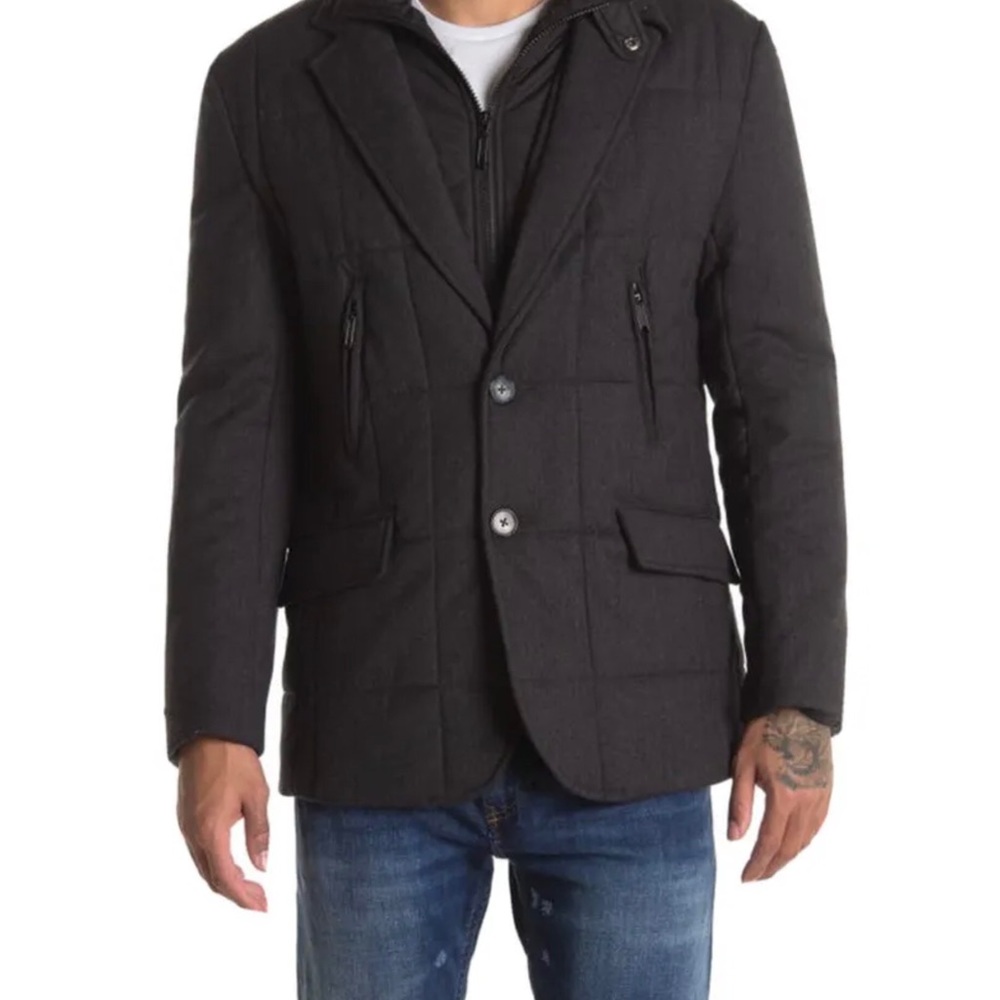 mens ENGLISH LAUNDRY Hybrid Dickey Wool Blend Jacket